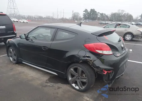 2013 Hyundai Veloster Turbo W/Blue z USA, uszkodzony, nr VIN KMHTC6AE8DU086914